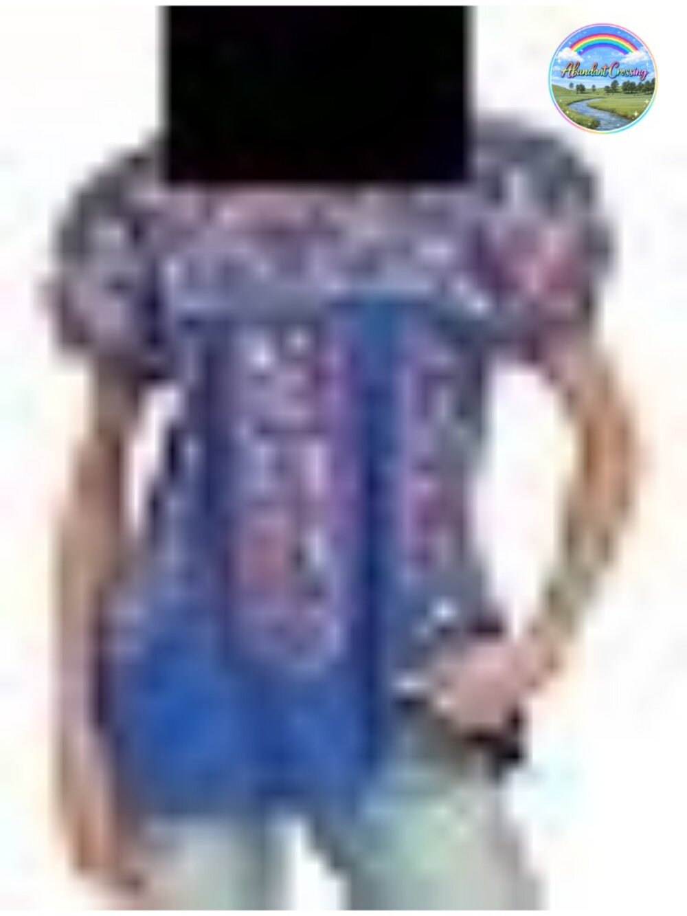 Embroidered Cotton Tunic Peasant Blouse Floral Summer Boho Top
